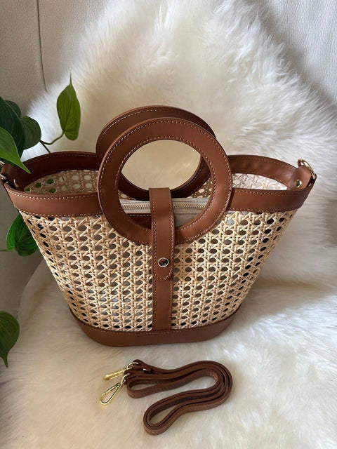 Zhade - Sac CERCLE VIENNE en paille de Vienne | Sacs & Style