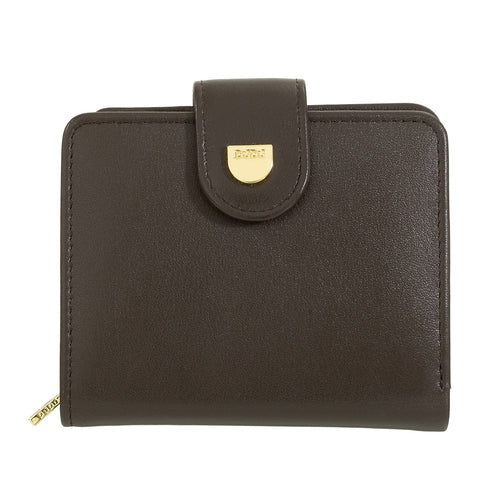 Petit portefeuille en cuir pour femme Dudu avec fermeture à pression et porte-monnaie