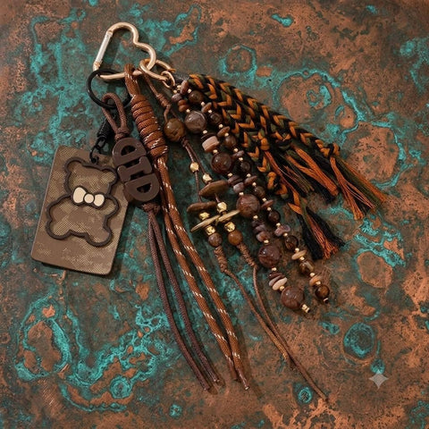Bijou de Sac & Porte-Clés Ourson marron