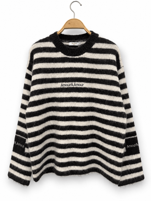 Pull Femme Rayé “Amour & Amour” AP240