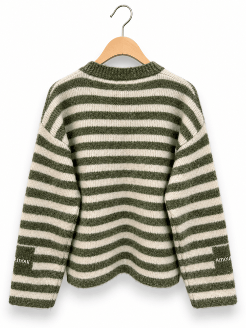 Pull Femme Rayé “Amour & Amour” AP240