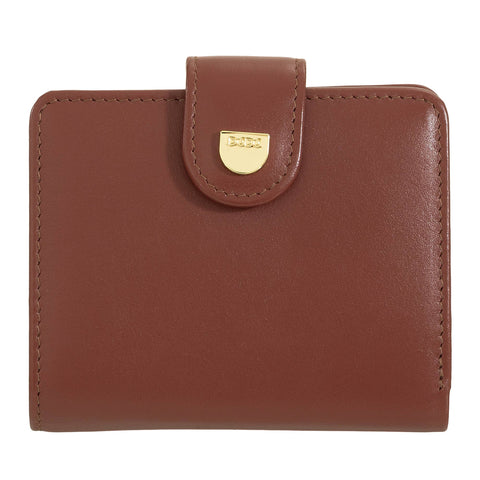 Petit portefeuille en cuir pour femme Dudu avec fermeture à pression et porte-monnaie