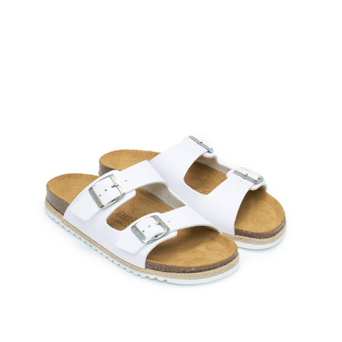 Ciabatta deux bandes blanc - Art.MD6145