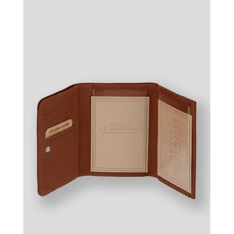 ATELIER FOURES - portefeuille - Gaia - fauve - sportium store
