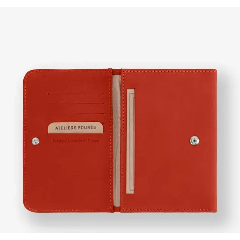 ATELIERS FOURES - Porte Cartes - HESPÉRIE - Orange Confite - sportium store