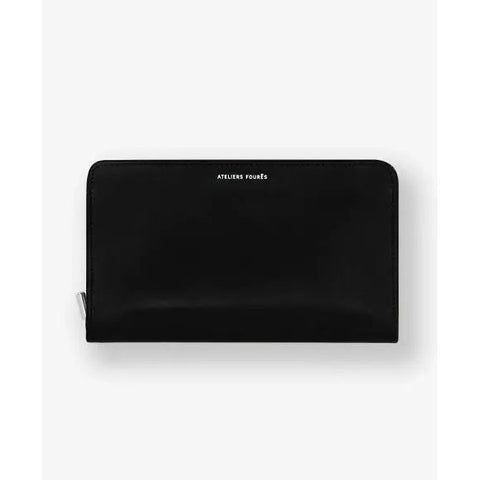 ATELIERS FOURES - Portefeuille Cuir Lisse - Grand Format - PERSÉPHONE - Noir sportium store