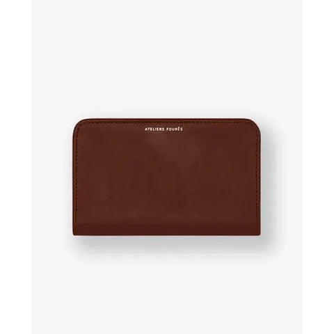 ATELIERS FOURES - Portefeuille Cuir Lisse - PERSÉPHONE - Fauve sportium store