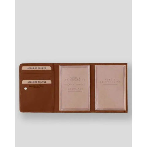 ATELIERS FOURES - Portefeuille - Grand Format - GAÏA - Fauve - sportium store