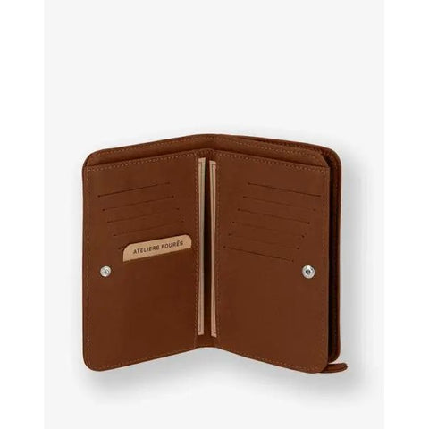 ATELIERS FOURES - Portefeuille Grand Format - NÉRÉÏDES - Fauve - sportium store