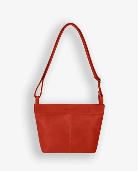Mini sac seau zippe Ateliers Foures Pandore Orange Confite — vue principale