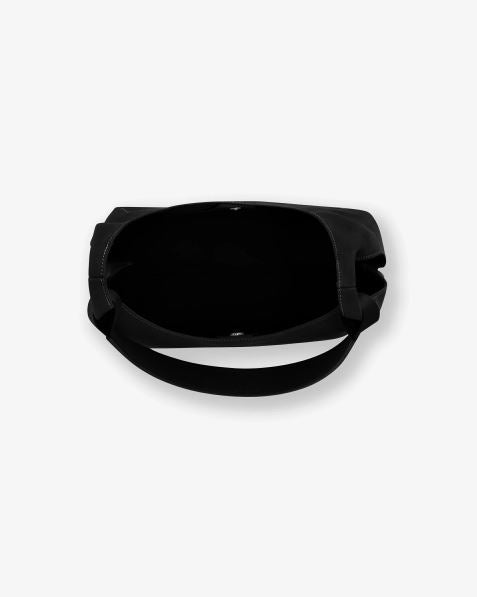 Sac a main Ateliers Foures Amazone Noir — poignees cuir et bandouliere