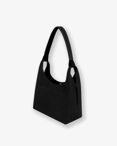 Sac a main Ateliers Foures Amazone Classique Noir — vue de profil Made in France