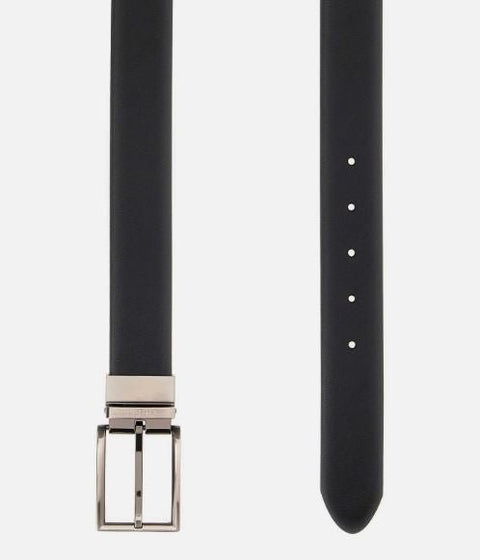Ceinture Guess ajustable et réversible cuir marron foncé XL — vue principale