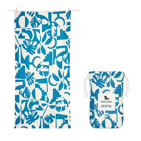 DOCK & BAY - Serviette de plage - XL (200x90cm) - CABANA - Séchage Rapide - Marine Dream - sportium store