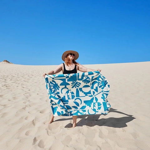 DOCK & BAY - Serviette de plage - XL (200x90cm) - CABANA - Séchage Rapide - Marine Dream - sportium store