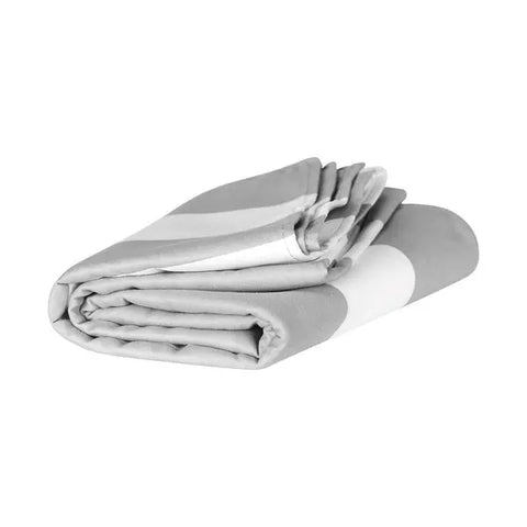 DOCK & BAY - Serviettes de Plage - XL (200x90cm) - Séchage Rapide - Gris - sportium store