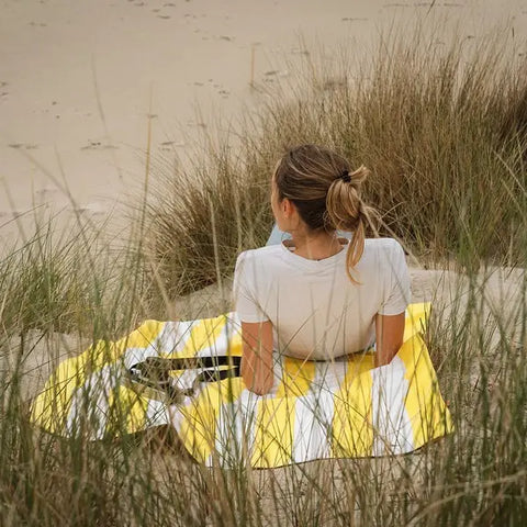 DOCK & BAY - Serviettes de Plage - XL (200x90cm) - Séchage Rapide - Jaune des Philippines - sportium store