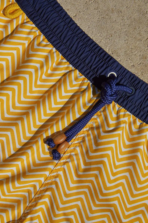 GILI'S - Short de bain homme - TRAWANGAN -  Jaune Olympe - sportium store