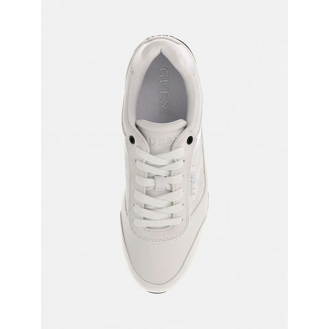 GUESS - Basket Hansini Logo Gaufre - Blanc sportium store