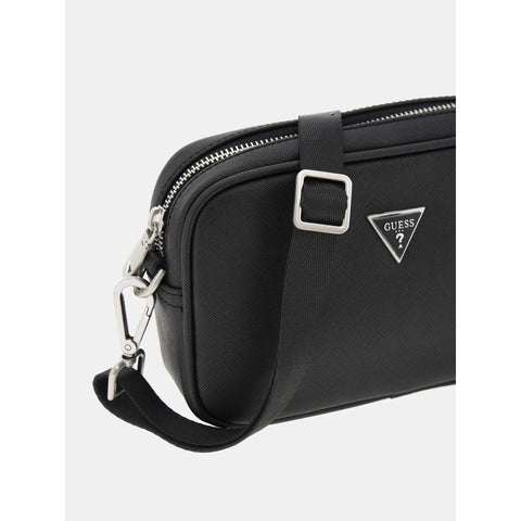 GUESS - Mini sacoche Certosa Saffiano Smart - Noir sportium store