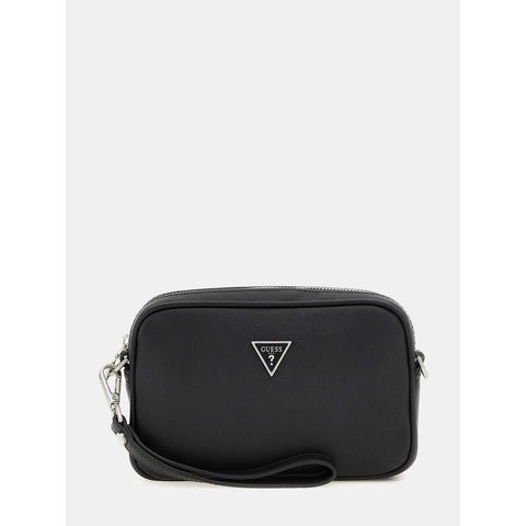 GUESS - Mini sacoche Certosa Saffiano Smart - Noir sportium store