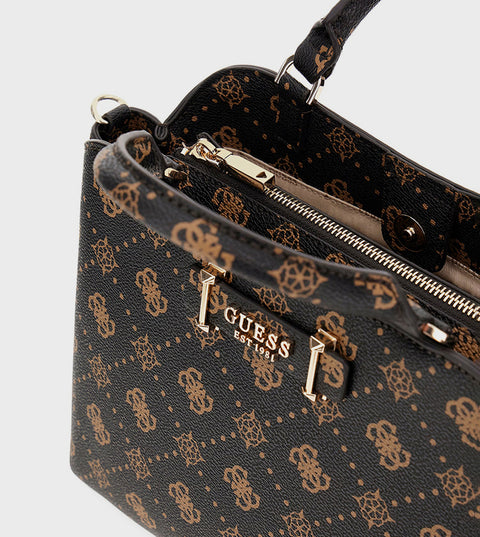 Guess - Sac à Main - Silia - Espresso Logo