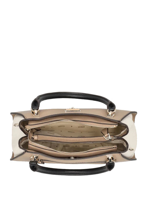 Guess - Sac à Main avec Bandoulière - Noelle II - Tan Multi