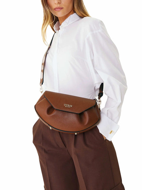 Guess - Sac à bandoulière - Amorette - Cognac
