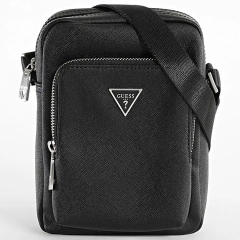 GUESS - Saccoche Milano saffiano - Noir pour Homme sportium store