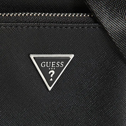GUESS - Saccoche Milano saffiano - Noir pour Homme sportium store