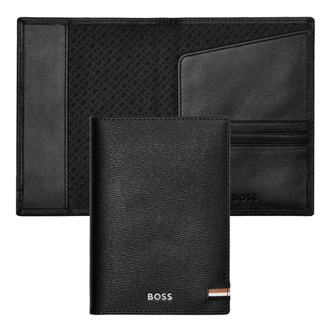 Porte-passeport HUGO BOSS Iconic Black — vue principale officielle