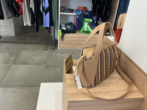 Sac à main cuir Bruno Rossi — vue côté