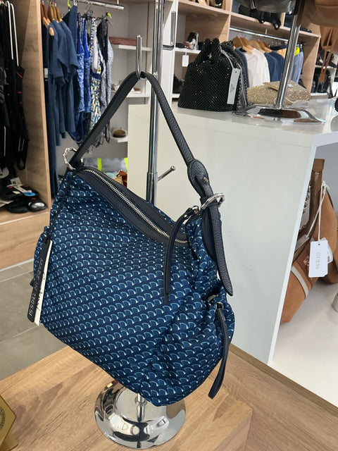 Intérieur sac bandoulière Bruno Rossi bleu marine