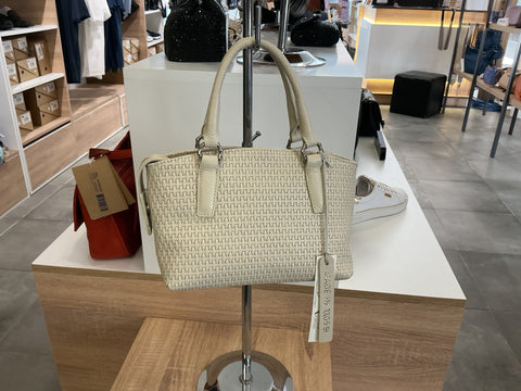 Sac à main Bruno Rossi — détail coutures artisanales