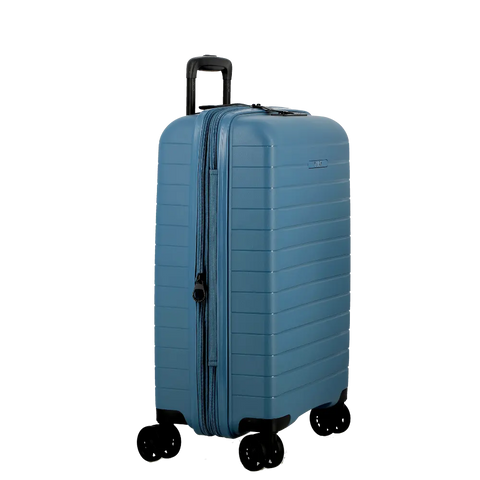 JUMP - Valise 4 roues - STRIPER - Extensible - 55 cm - Bleu sportium V24