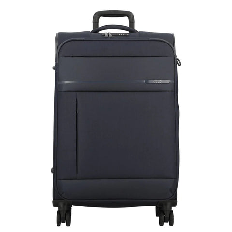 Valise Jump Monthélys 67 cm bleu foncé extensible à 4 roues — vue principale