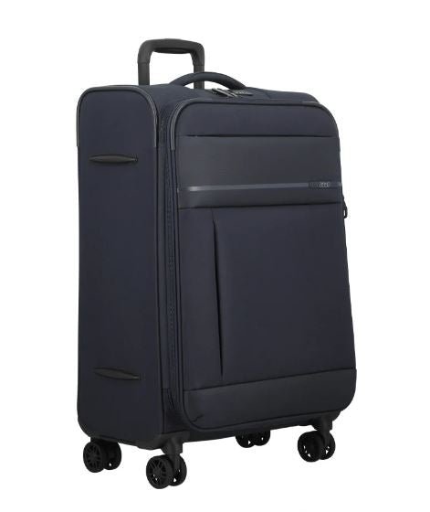 Jump - Valise 4 roues - Monthélys - Extensible - 67 cm - Bleu foncé