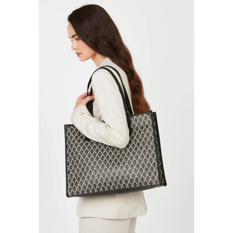 LANCASTER - Grand Sac Cabas Épaule - IKON - Noir - sportium store
