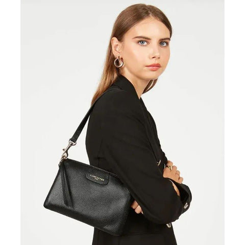 LANCASTER - Pochette Zippé M - Dune - Noir sportium store