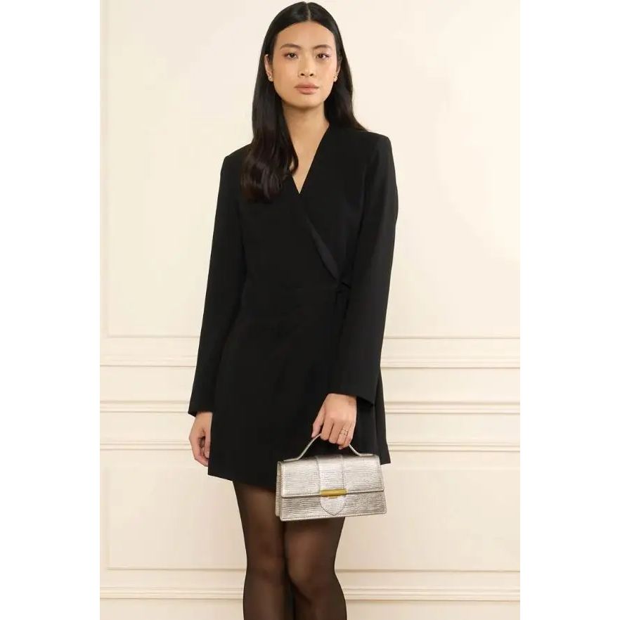 Sac Baguette En Cuir Lézard Marron - Taille Moyenne Occasion Très Bon état
