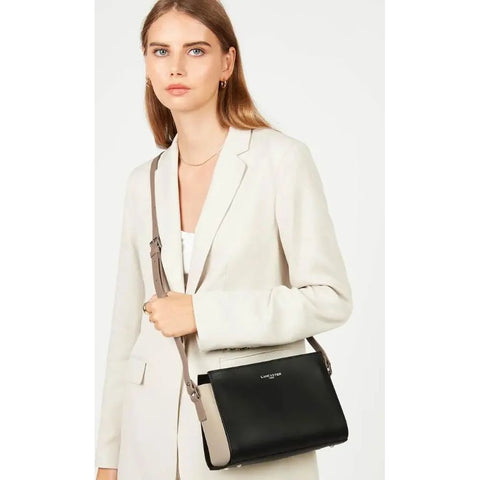 LANCASTER - Sac à Main - Smooth - Noir - Nude clair - Nude foncé sportium store