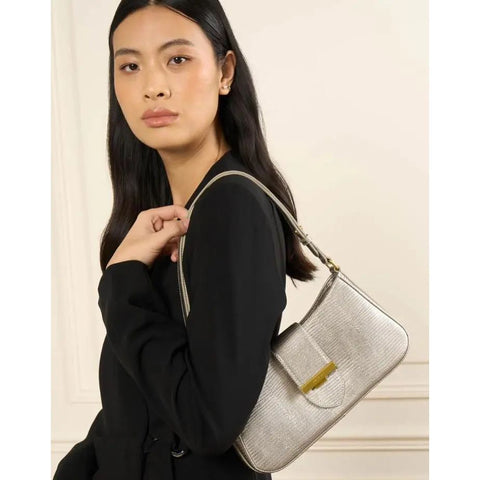 LANCASTER - Sac à bandoulière - Exo Ily - Champagne lézard sportium store