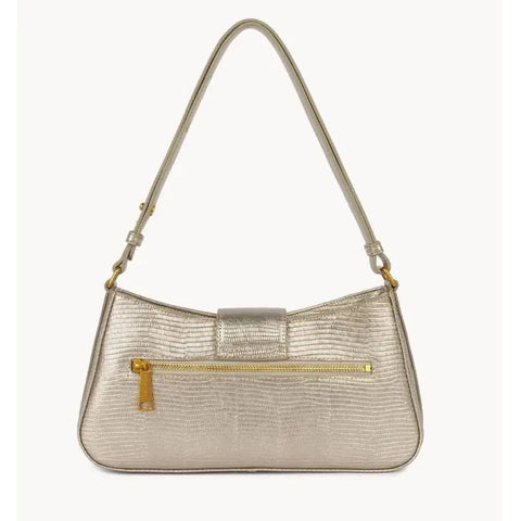 LANCASTER - Sac à bandoulière - Exo Ily - Champagne lézard sportium store