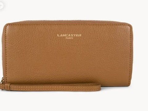 Lancaster - Portefeuille Compagnon - dos à dos - Dune - Zippée tout autour
