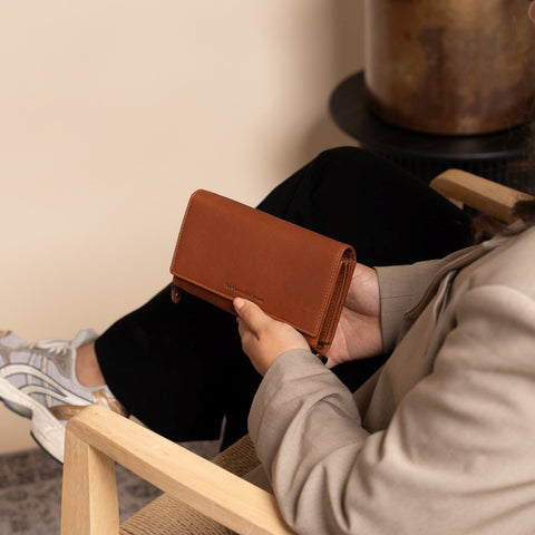 Portefeuille Cuir The Chesterfield Brand Mirthe Cognac RFID
