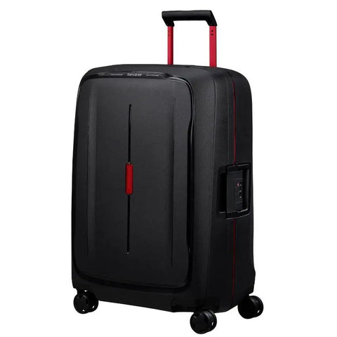 SAMSONITE - Valise 4 roues - ESSENS - Extensible - 69cm - Charcoal/Red sportium