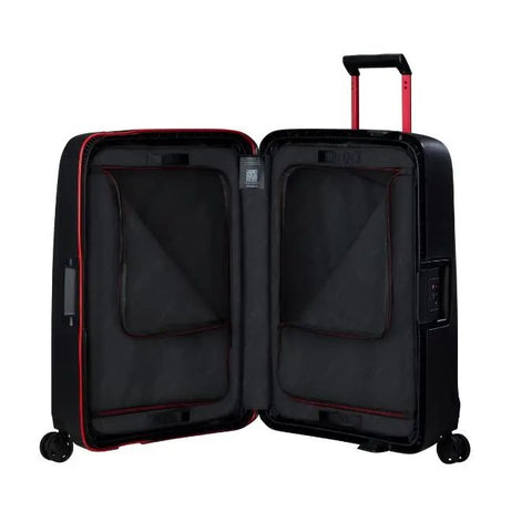 SAMSONITE - Valise 4 roues - ESSENS - Extensible - 69cm - Charcoal/Red sportium