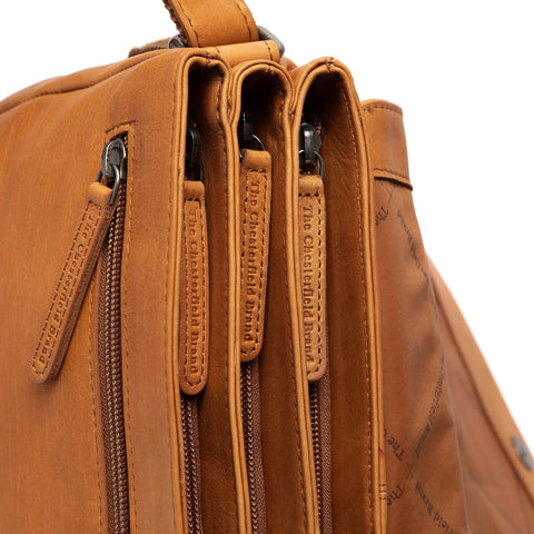 Sac bandoulière Chesterfield Brand Millie cognac — vue de dos