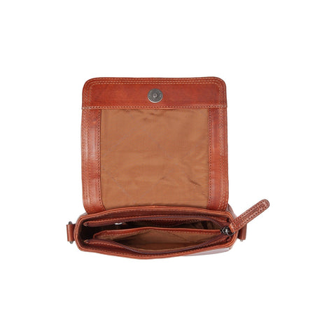 Sac Bandoulière The Chesterfield Brand en Cuir Marcella Cognac