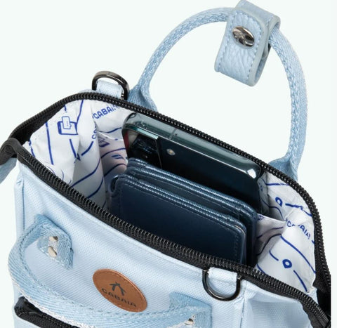 Sac bandoulière Cabaïa Nano Bag Paros 1,8L bleu ciel
